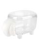 Mini Cotton Swab Storage Box Cosmetic Cotton Toothpick Holder Organizer Sheep Shape (White)