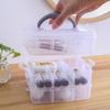Transparenter tragbarer großer Schmuck-Organizer, abnehmbare Gitter, Schmuckaufbewahrung, Ringe, Halsketten, Box, Behälter, Fall, Display, YIY