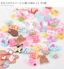 MYmama Girls' Decorative Parts, 12 Types, 24 Pieces, Approx. 16mm-25mm, Kids' Oshikatsu Fancy (14447-1)