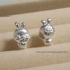 Sterling Silver 3D Zodiac Animal Charms - Cartoon Lu Lu Tong Spacer Beads for DIY Accessories
