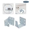 Shamjina 4x Center Support Bracket Iron Low Profile Holder for