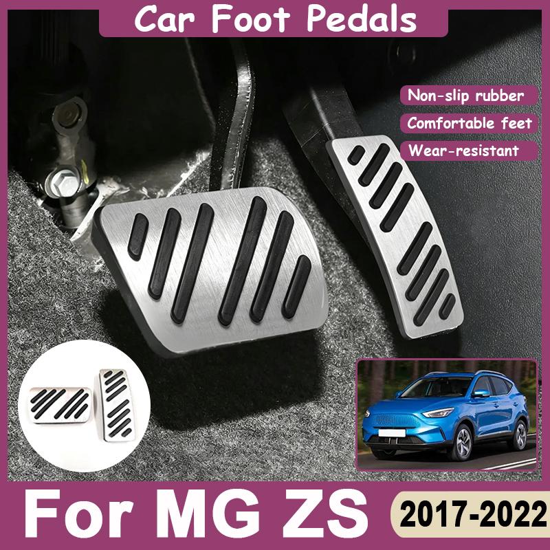 Stainless Steel Car Foot Pedals Fit For MG ZS Acessories EV ZX EZS ZST ZS11 2017-2022 Accelerator Brake Non-slip Pedal Cover Pad