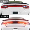Auto-Rückleuchten-Aufkleber Überlagerungen Rückleuchten-Aufkleber Augenlid Vinyl-Tönungsfolie für Dodge Charger 2015- Auto-Außenzubehör