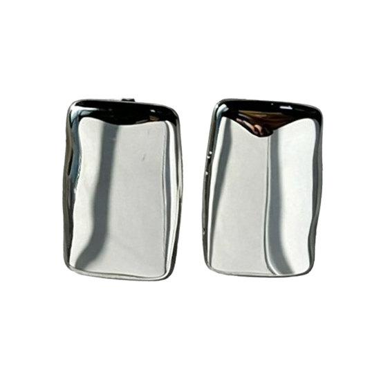 1 Pair Chunky Earrings for Women Silver/Gold Statement Drop Stud Earrings