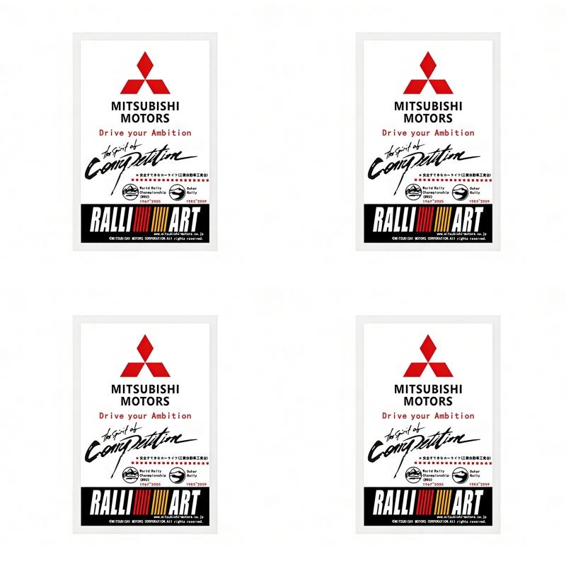 ydzh7 Car Front Windshield Static Sticker Waterproof Static Decal Fit For Mitsubishi Outlander Xpander Colt ASX Delica Pajero RALLIART