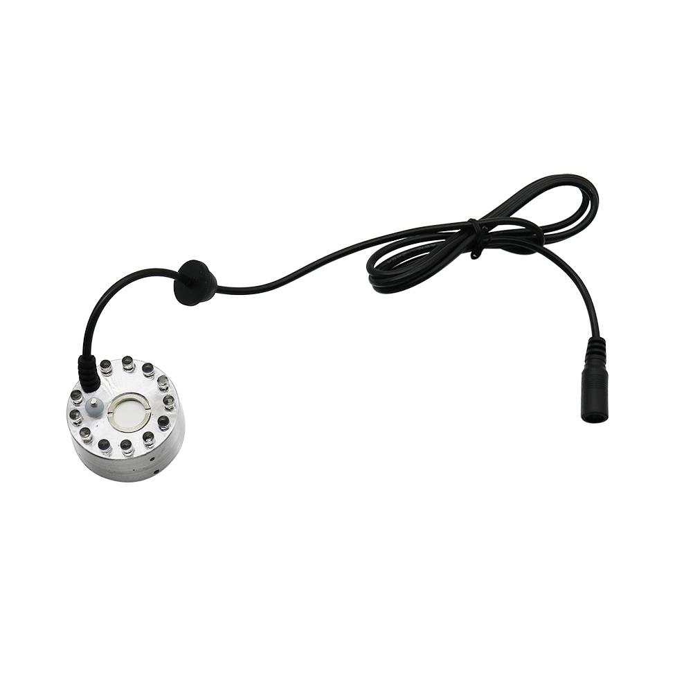 12 LED Kolorowe Światło Ultradźwiękowy Wytwornik Mgiełki Zamgławiacz Fontanna Wodna Staw Atomizer Nawilżacz Powietrza Ogród Zewnętrzny Spryskiwacz Narzędzie