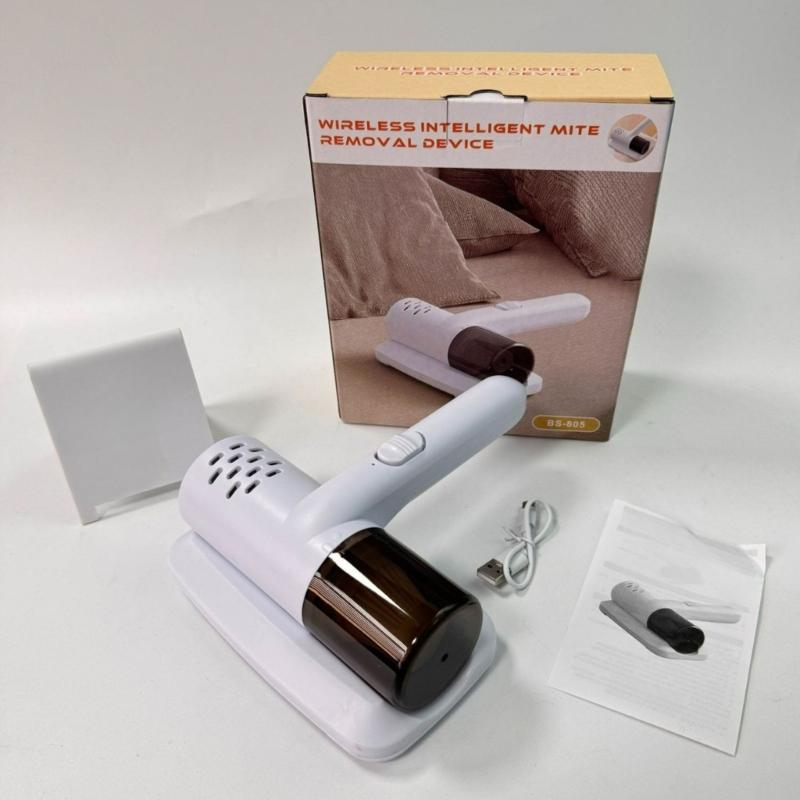 Power Handheld Vacuum Cleaner Dust Remover Cleaning Tool Compact Bed Cleaner Removes Dust From Mattress Pillow