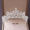 Elegant Crown Hair Accessory Shiny Princess Rhinestone Tiara  Birthday Head Jewelry