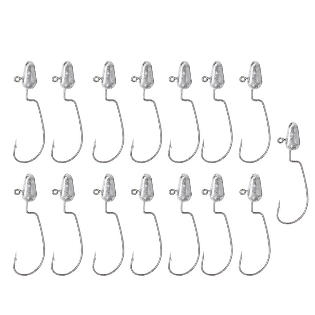 3Bag Crank Heads Hook Artificial Lure Bait Outdoor Sport Fishing Accessories