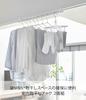 Yamazaki Tower Indoor Clothes Drying Set of x x H7cm Hooks onto Screw Clothes Drying Product 5621 Hooks, 2, White, Approx. W1.5 D5.5 (each), Lintel,