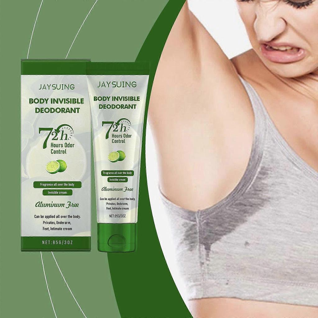 Body Care Cream with a Refreshing and Lasting Orange Scent, Eliminates Odor, Keeps Underarms Moisturized, and Is Portable.