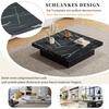 Coffee Table Sliding Tabletop, Modern Hidden Storage Compartment, Creative Sofa Table Coffee Table, Center Table Home Office, Black