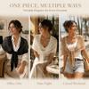 Solid Color Triangle Wrap Hollow Out Shoulder Shawl Fashion Scarf Coverup  Four Seasons