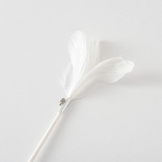 Cat Feather Wand Toy Interactive Cat Teaser with Feathers Bells Cat Teaser Wand