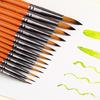 14Pcs Fine Detail Paint Brush Nylon Bristles Brush for Acrylic Watercolor Gouache Oil Face Painting Scale Model Figurine