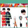 Conjunto de Fantasia de Bombeiro Infantil para Interpretação de Papéis no Jardim de Infância
