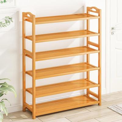 Wall-Mounted Bamboo Shoe Rack: Space-Saving, Dustproof, Multi-Layer Storage for Entryway