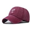 Thin Embroidery Baseball Hat Retro Washed Cotton Baseball Cap Apparel Accessories Shade Hat  Men