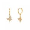 Gold Filled Silver Color Hoop Earrings For Women Stud Earring Zircon Piercing Drop Earings Personalized Jewelry Wholesale
