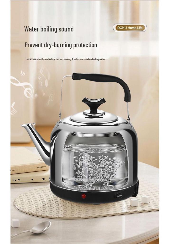 316 Stainless Steel Electric Kettle, Extra Thick, Auto Shut-Off for Boiling Water, Ideal for Elderly Use