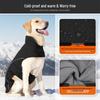 Winter Double-Layer Warm Dog Jacket: Windproof, Waterproof, Leash-Compatible, for Large Dogs