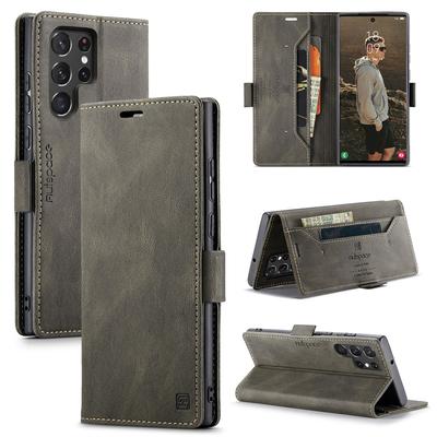 For Samsung Galaxy S23 Ultra Case Flip Leather Phone Cover For Samsung Galaxy S23 Plus S23 FE Case Luxury Magnetic Flip Wallet