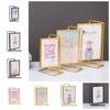 Creative Not Easily Deformed Metal Photo Frame Rotating Modern Photo Frame Ornament Metal Craft Minimalist TV Cabinet