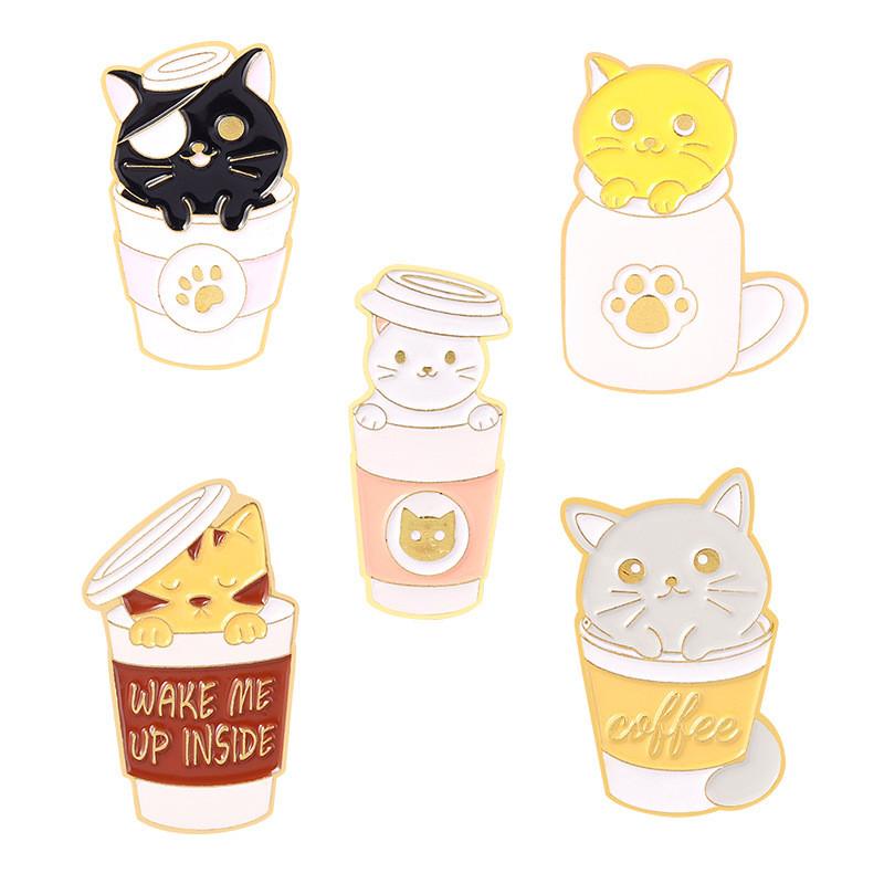 Cat Adorable Brooch Charming Enamel Pin Unique Fashion Accessories For Men Women And