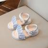 Girls Sandals Summer Slides New Child Ruffles Ribbons Sandals Princess Holiday Party Shoes Fashion Platform Sandals I05293