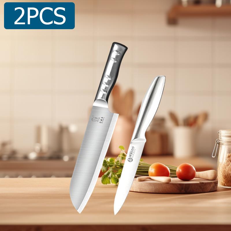 WXCOO Professional Japanese Knife Kitchen Knife for Cooking Ergonomic Handle 7Inch Fruit Cutter Santoku Knives Kitchen Supplies