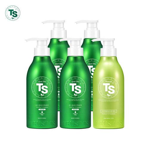 [TS] Gold Plus TS Shampoo 500g x 4 + Premium Treatment 500g x 1_671805