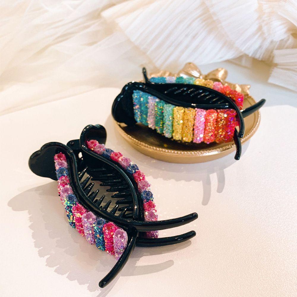 

Fashion Women Rainbow Hair Accessories Headband Hairpins Holder Clip Hair Claws Claw Clips разноцветный