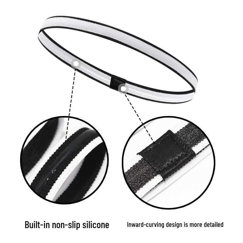 Antypoślizgowa Elastyczna Opaska Sportowa Odprowadzająca Pot na Zewnątrz do Fitnessu i Biegania