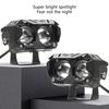 Multiple Mount LED Motorcycle Light High Brightness White Yellow Beam Shockproof Housing For Nighttime Road Illumination