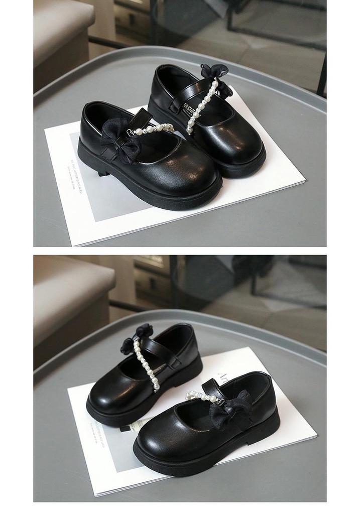 2026 Spring Girls' Mary Jane Leather Shoes - Soft Sole, Princess Style for Middle and Older Children