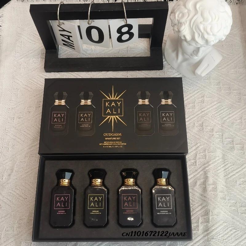 KAYALI 4x10ml Unisex Eau De Parfum Set Long Lasting Floral Fruity Musk Vanilla Royale Mini Travel Perfume Collection