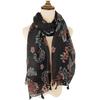 Stort Boho skjerf for kvinner Lett blomstertrykkskjerf Høst Vinter Mote Frynsede sjalomslag, 60 farger