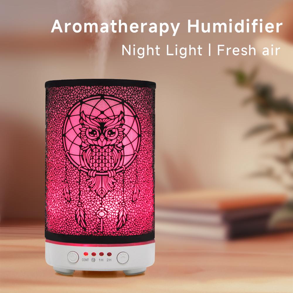 Humidifier Electric Aroma Air Diffuser Owl Ultrasonic Air Humidifier Essential Oil Aromatherapy Cool Mist Maker for Home