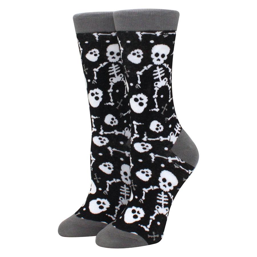 1 Paire de Chaussettes Mi-Mollet Personnalité Chauve-Souris Homme Tête de Mort Femme Araignée Marée Main Sanglante Halloween Femme