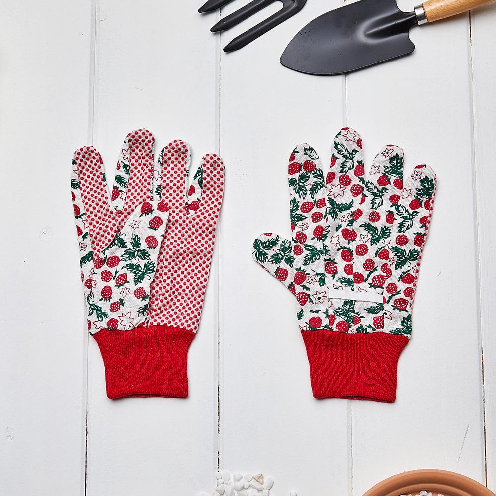 Pattern Gardening Gloves Strawberry