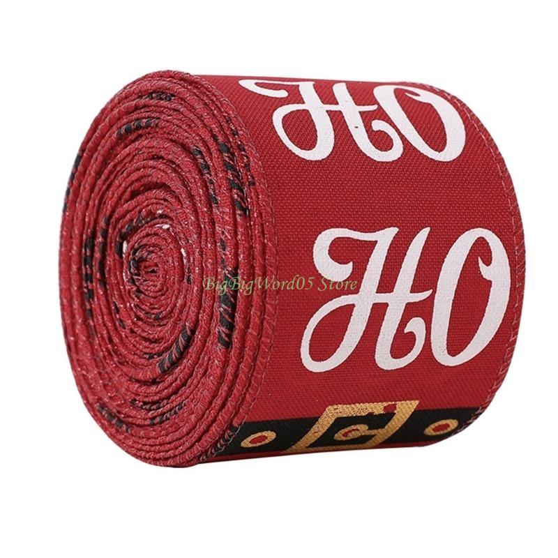 24TE Ribbons Christmas Burlap Craft Ribbon DIY Bowknot Gift Wrapping Supplies for DIY Christmas Tree Decor