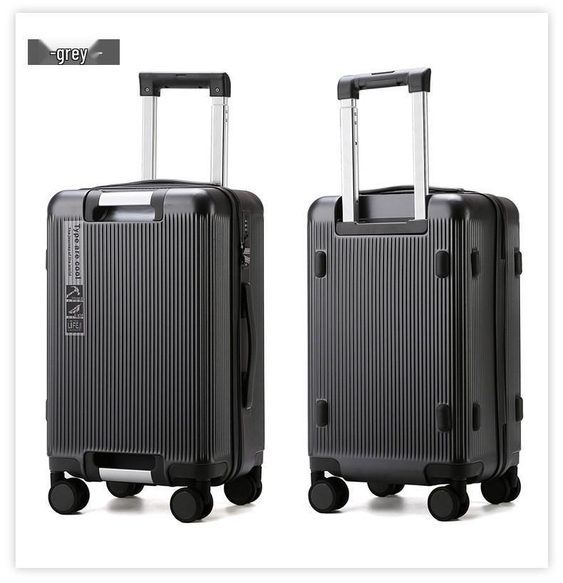 20-Inch Super Light Women's Carry-On Suitcase with Explosion-Proof Zipper, Trendy 24-Inch Men's Luggage, Large Capacity, Phone Holder Included