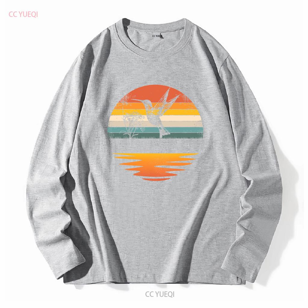 Hummingbird Vintage Retro Hummingbirds T Shirt vintage Washed designer clothes Versatile Casual Soft Top For Everyday Wear