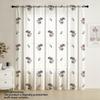 1pc Soft Flower Light Feather Window Screen   Light Color Floral Pattern Rod-penetrating Window Screen   Elegant Decorative Window