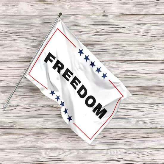 Charlie Kirk Freedom Flag 3x5 Ft Memorial Yard Sign Patriotic Garden Banner for Outdoor