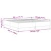 Box Spring Bed Cream 200 x 200 cm Cord Fabric