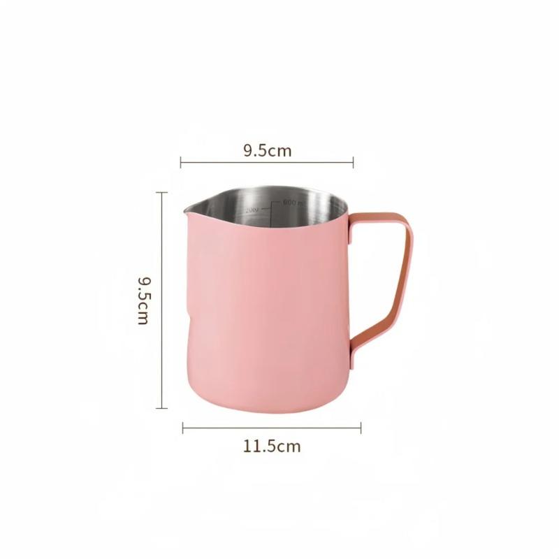 350/600ML Coffee Milk Frothing Pitcher Jug 304 Stainless Steel Precise Scale High Quality Latte Barista Professional CafeUtensil