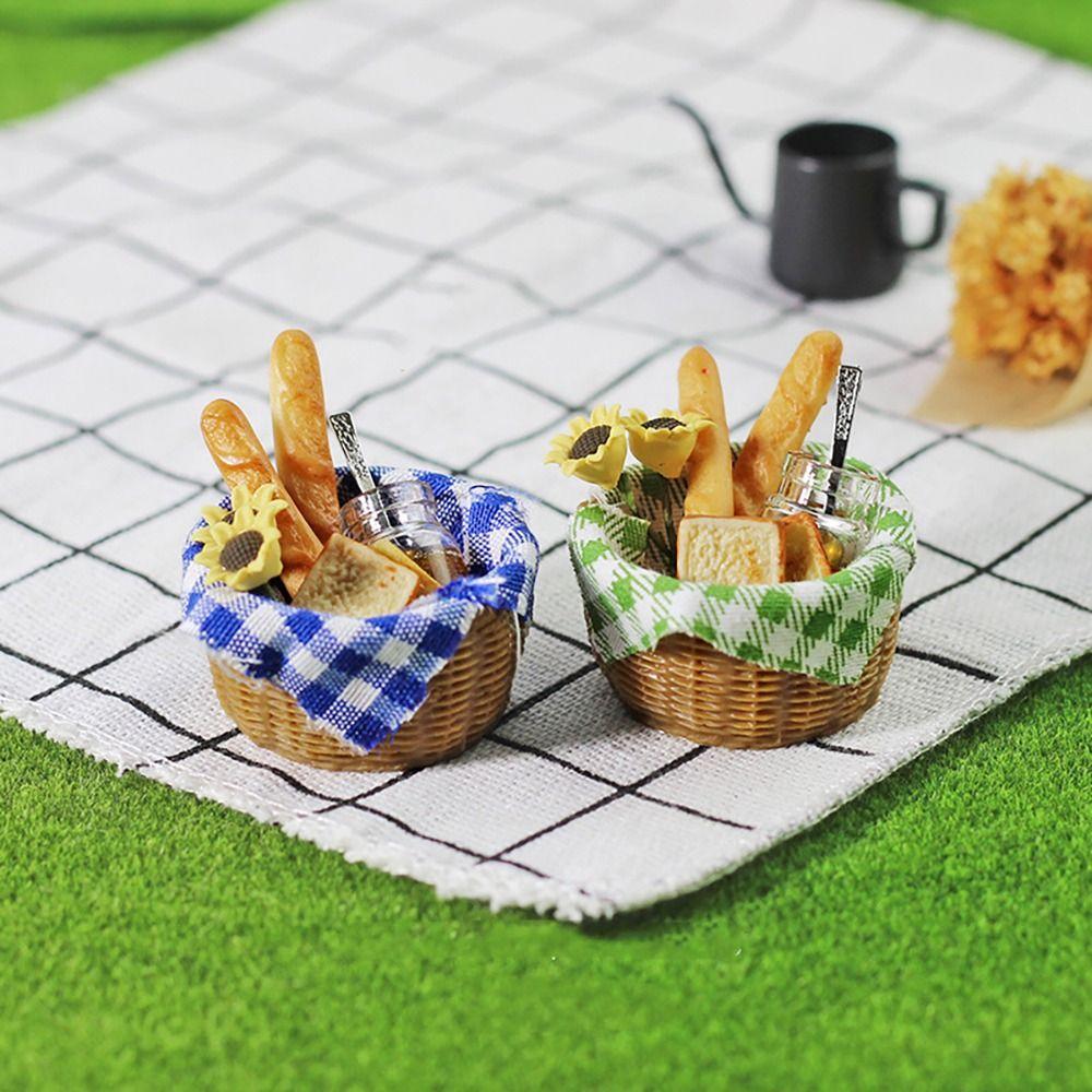 Kitchen Tool Model Doll Accessories Simulation Food Toys Dollhouse Food Miniature Bread Basket