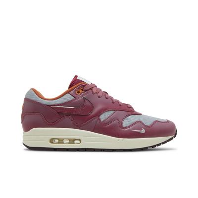 Air Max 1 'Rush Maroon' (Unisex) Metallic Silver / Rush Maroon Running Shoes DO9549 001