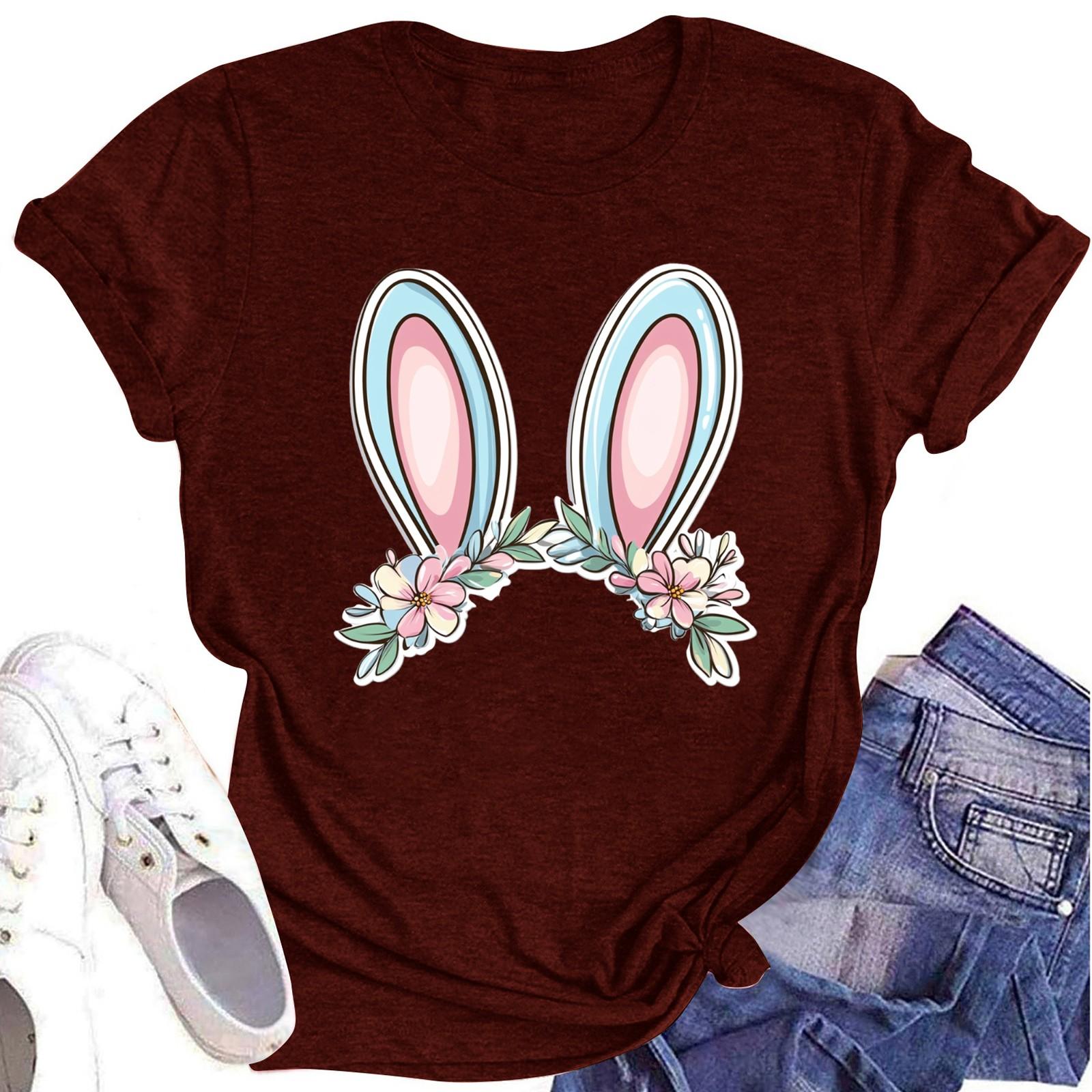 

Женская футболка с круглым вырезом и короткими рукавами XXL